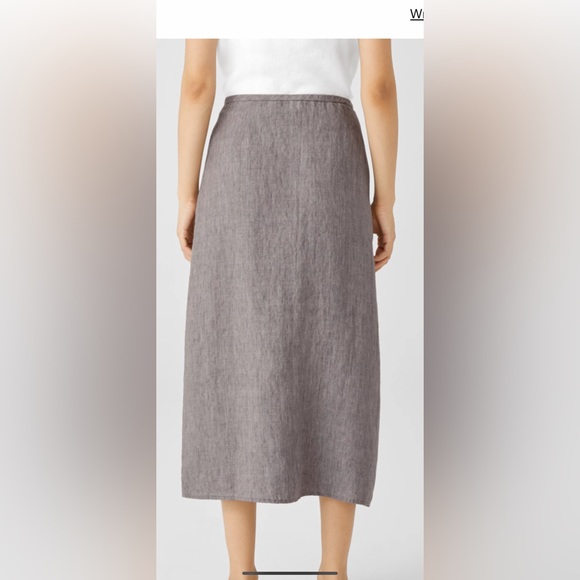 NWT Eileen Fisher linen wrap skirt - Picture 2 of 3